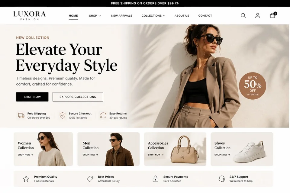 Shopify Fashion Store preview